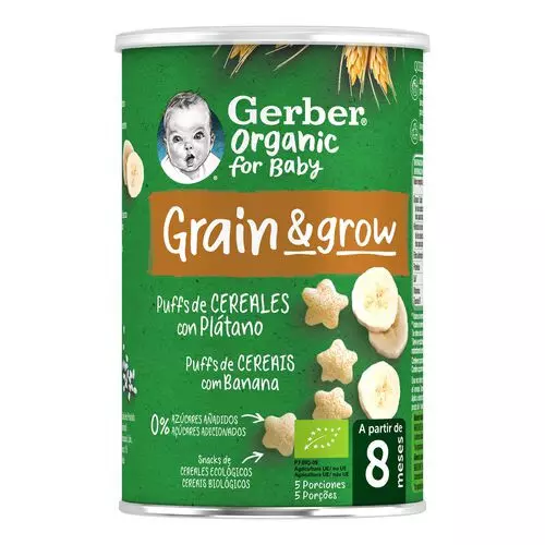 Gerber Organic for Baby Banana Puffs 35g