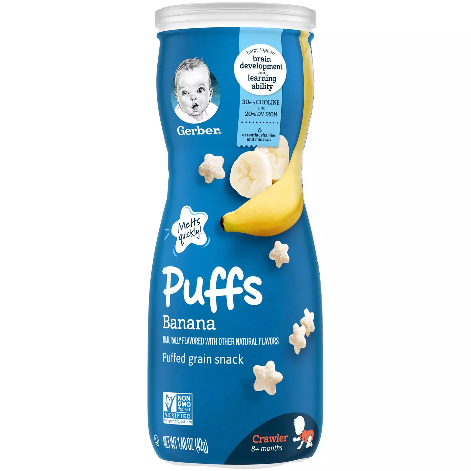 Gerber Graduates Fruit Puffs, Banana 42g