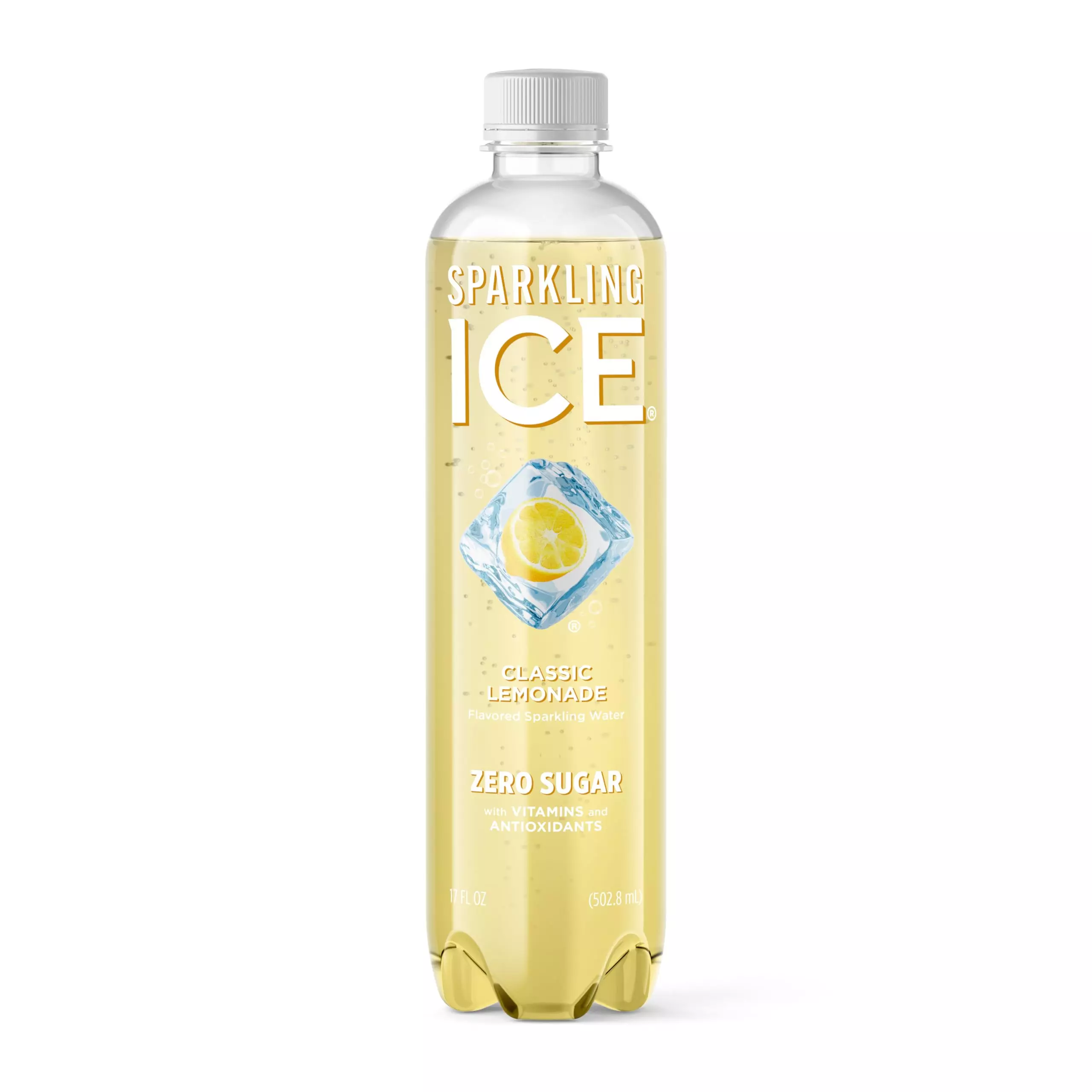 Sparkling Ice, Classic Lemonade Flavored Sparkling Water, Zero Sugar, with Vitamins and Antioxidants, Low Calorie Beverage, 17 fl oz Bottle Sparkling Ice, Classic Lemonade Flavored Sparkling Water, Zero Sugar, with Vitamins and Antioxidants, Low Calorie Beverage, 17 fl oz Bottle
