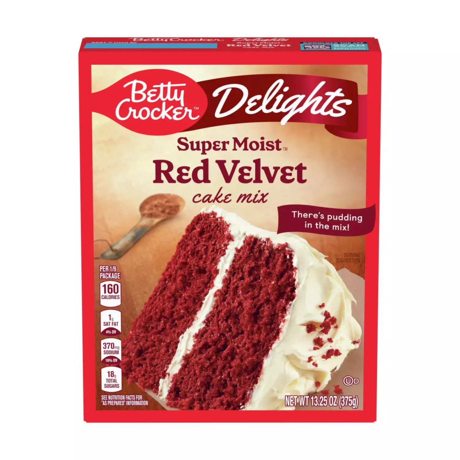 BETTY CROCKER RED VELVET CAKE MIX 375G