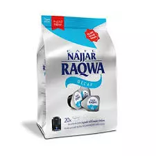 Najjar Raqwa Decaf Capsules Bag	100g - 20Capsules