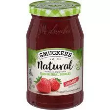 SMUCKER'S NATURAL JAM STRAWBERRY 489G