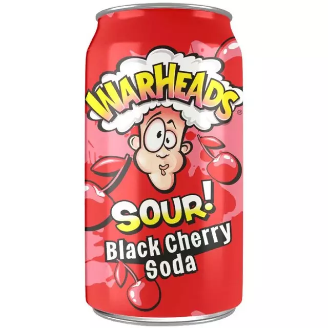 WARHEADS - BLACK CHERRY SOUR SODA