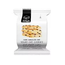 Taqa Vegan Oat Cookies with Dark Chocolate Chip	35g - 3Pieces