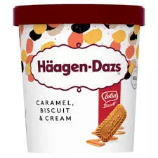 Haagen-Dazs Caramel Biscuit & Cream Ice Cream Cup	400g