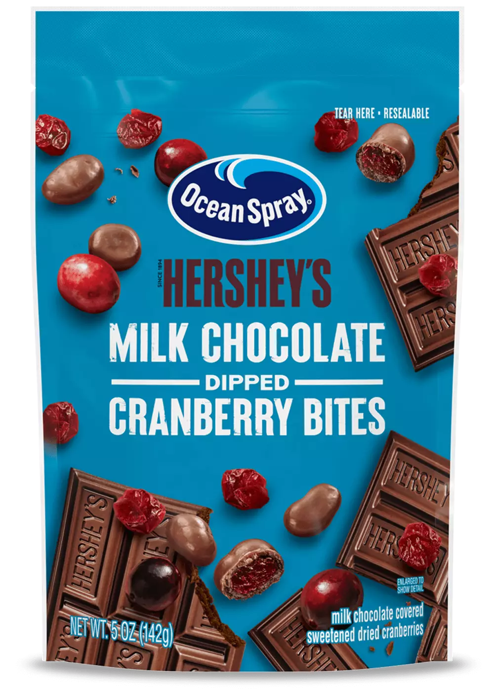 Ocean Spray Hersheys Milk Chocolate Dipped biets 142g