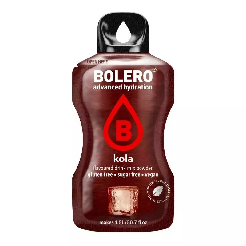 BOLERO POWDER COLA W STEVIA 9G