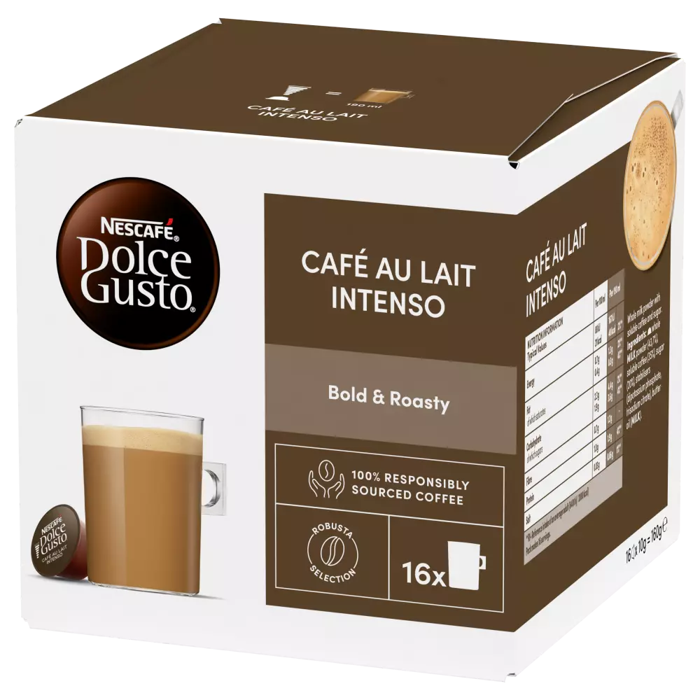 Dolce Gusto Cafe au lait Intenso Bold and roasty 16 cups