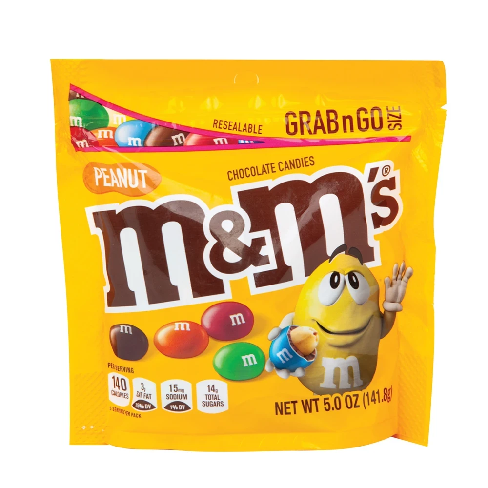 M&M'S PEANUT 141.8g RESEALABLE POUCH
