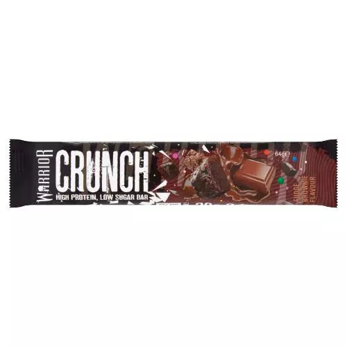 Warrior Crunch High Protein Low Sugar Bar Fudge Brownie Flavour 64g