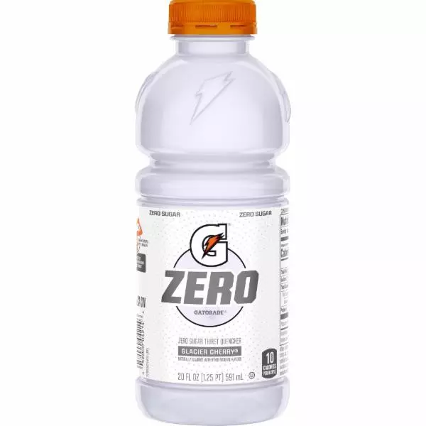 Gatorade, Zero, Glacier Cherry Flavored, Zero Sugar Thirst Quencher 591 mL, Bottle