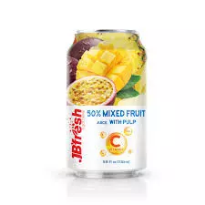 JB'Fresh Mixed Fruit Juice with Pulp Can	330ml