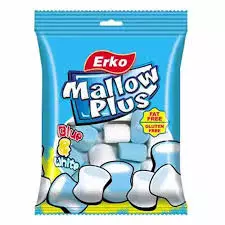 Erko Mallow Plus Blue & White Marshmallows Regular	100g