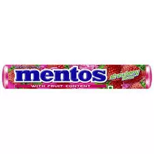 Mentos Strawberry Soft Candy Dragees	37g