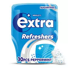 Extra Refresher's Sugar Free Peppermint Chewing Gum	67g - 30Pieces