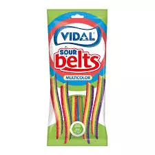 Vidal Sour Belts Multicolor Jellies	90g