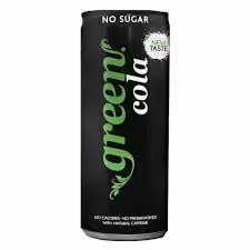 Green Cola Sugar Free Soft Drink Can	330ml