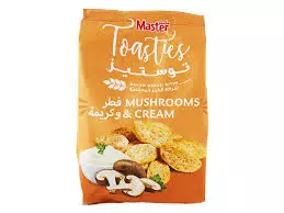 Master Toasties Baked Mushrooms & Cream Bread Bites	50g