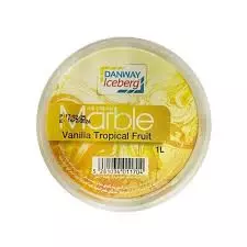 Iceberg Marble Vanilla Tropical Fruits Ice Cream Cup	1L