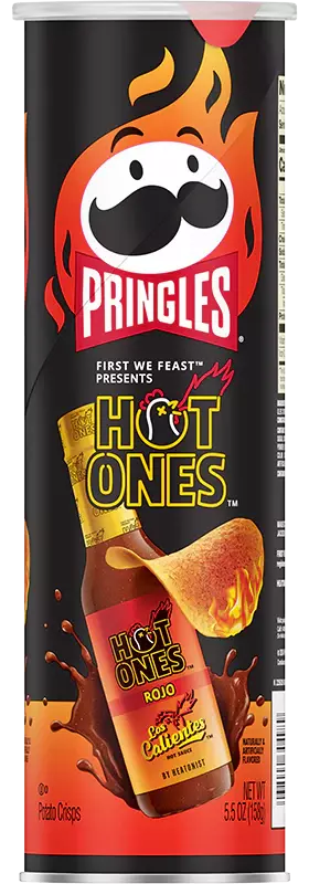 PRINGLES HOT ONES ROJO 158G