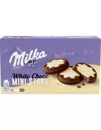 MILKA WHITE MINI STARS 150G