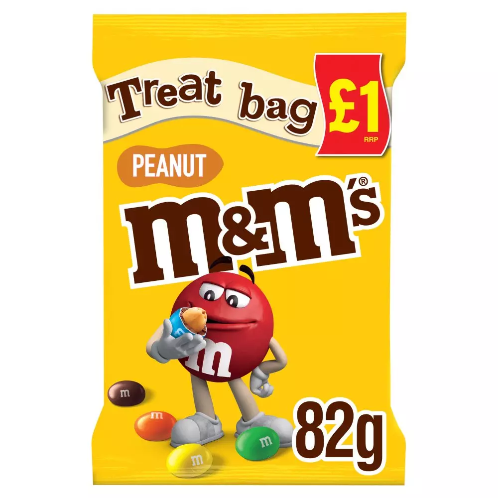 M&M TREAT BAG PEANUT PM 82 GR