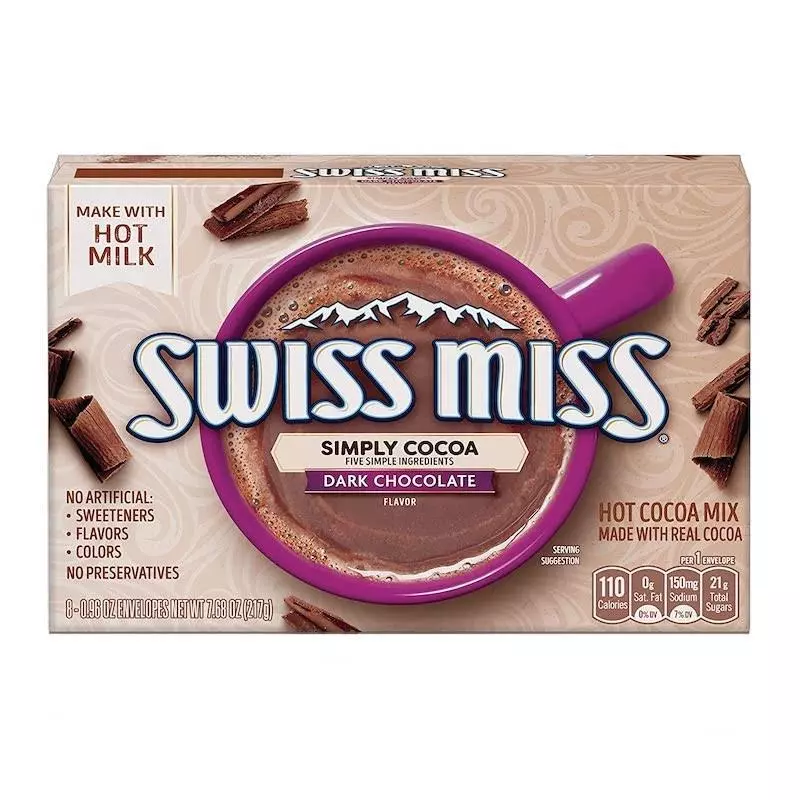 Swiss Miss Dark Chocolate Hot Cocoa Mix 217g - 8Sachets