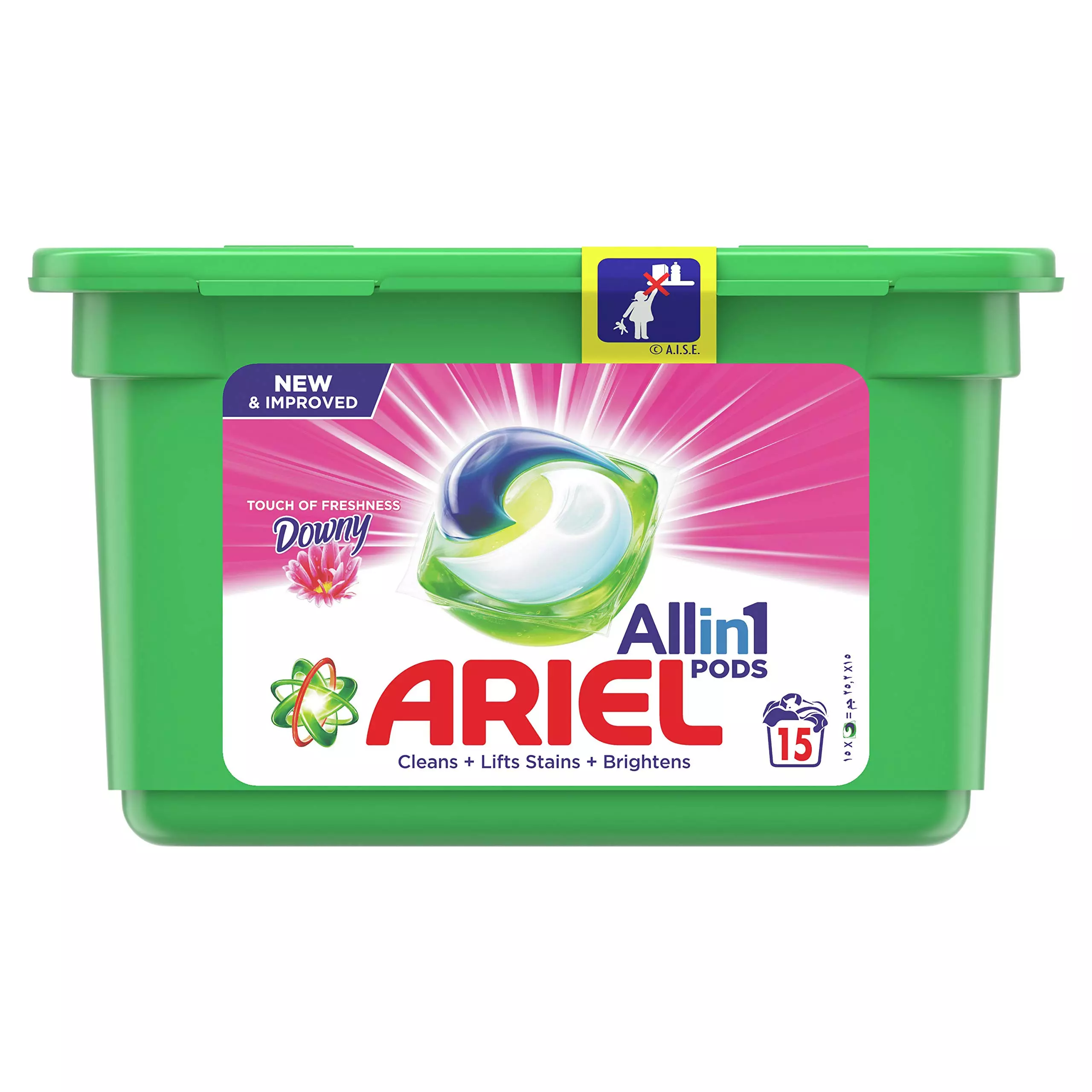 ARIEL COLOUR ALL IN 1 PODS 15 WASH 15'S