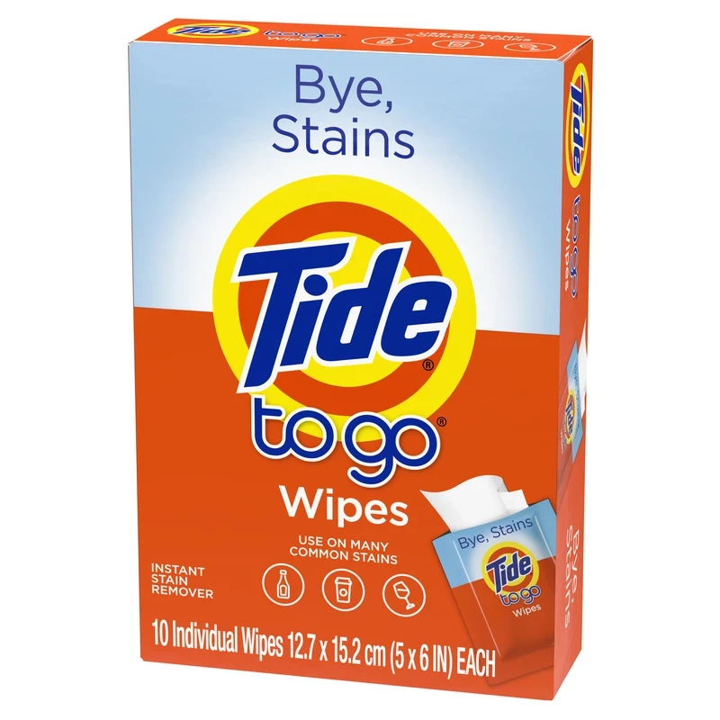 To Go No Scent Stain Remover Wipes - 10 Count Boxed
