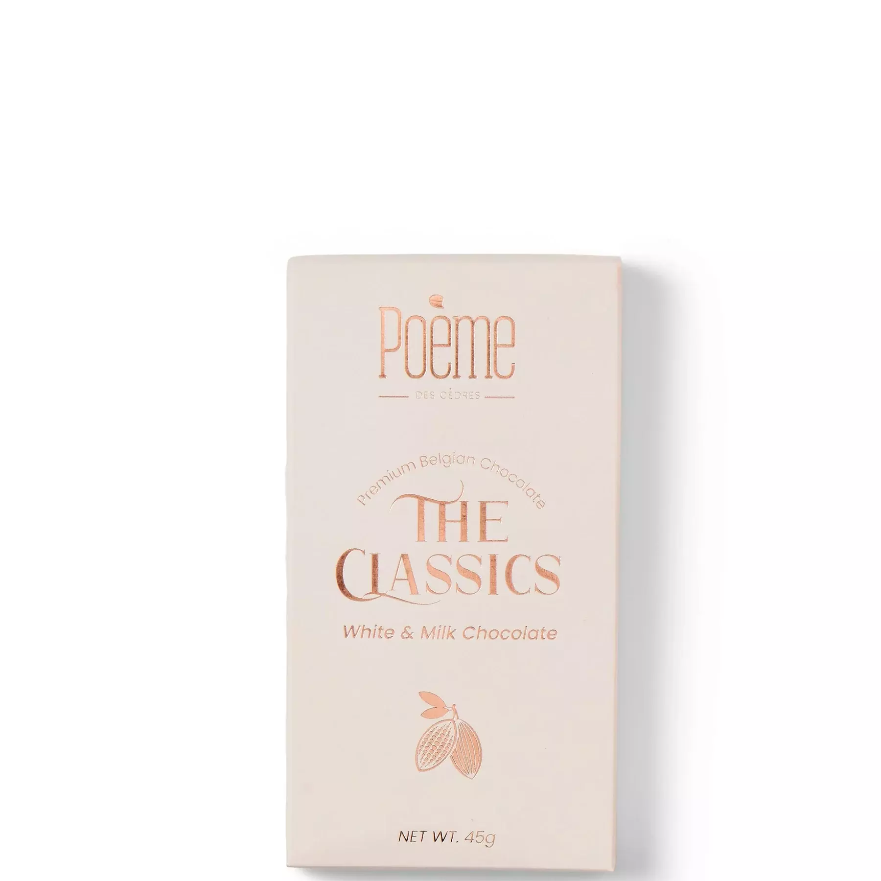 POEME THE CLASSICS WHITE & MILK CHOCO 45G