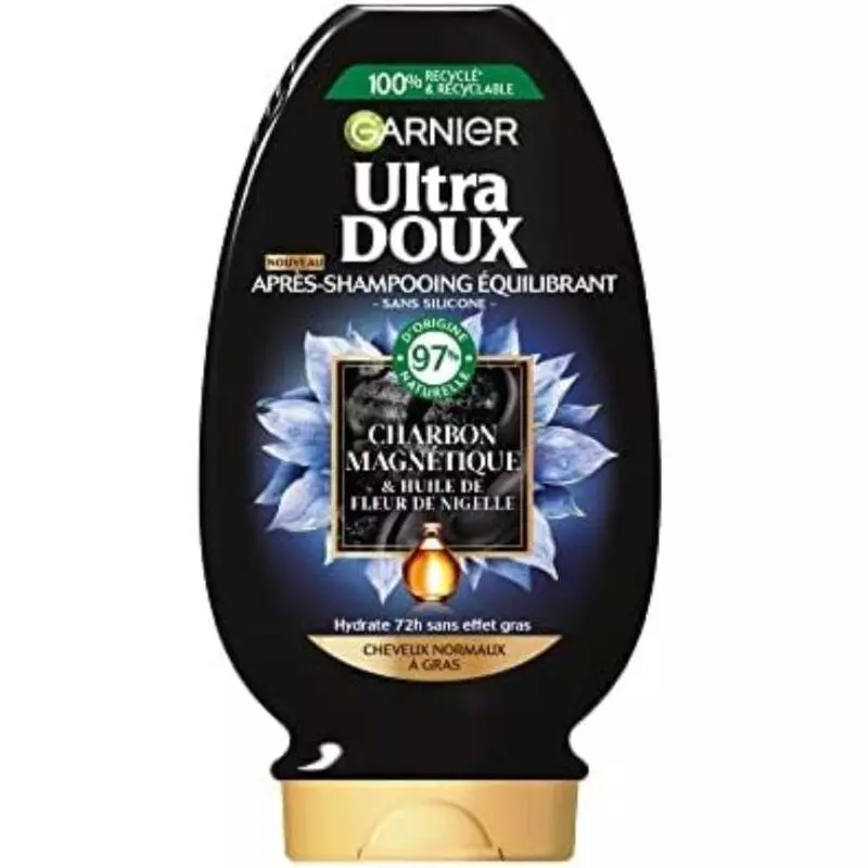 ULTRA DOUX COND BLACK CHARCOL 200ML