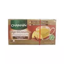 Chamain Ginger & Cinnamon Tea Box	40g - 20Tea Bags