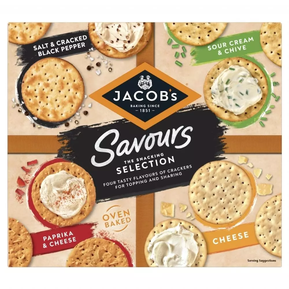 JACOBS SAVOURS THE SNACKING SELECTION 250G