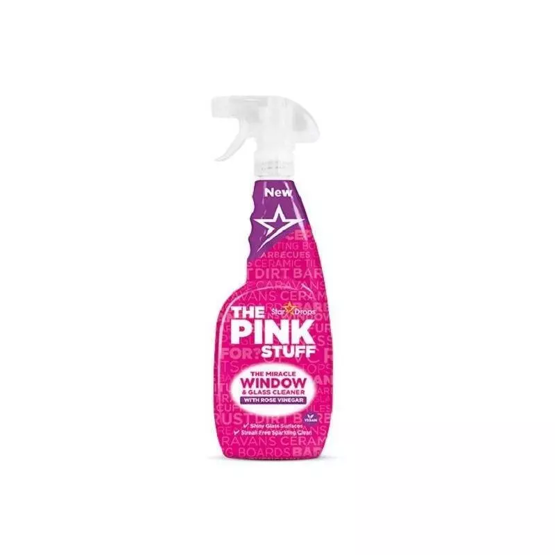 THE PINK STUFF Glass cleaner with rose vinegar 750ml