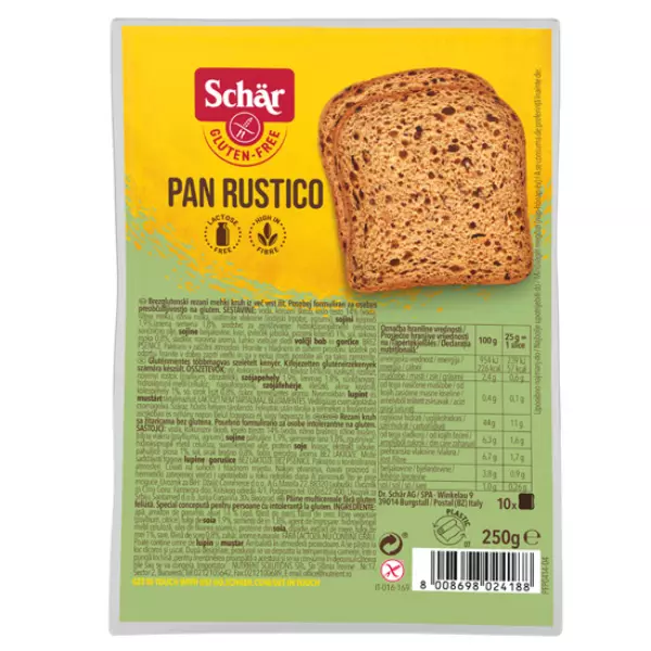 SCHAR PAN RUSTICO GLUTEN FREE 250G