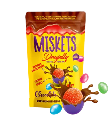 MISKETS DRAJELLY CHOCOLATE COATED JELLY 120G