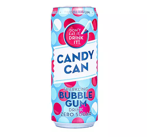 CANDY CAN SPARKLING BUBBLEGUM 330ML