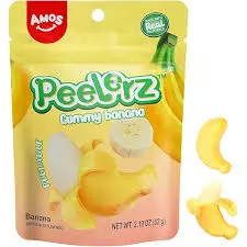 Amos Peelerz Peelable Banana Gummies	62g