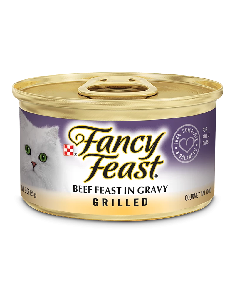 Fancy Feast Grilled Beef Gourmet Wet Cat Food In Gravy, 3 Oz
