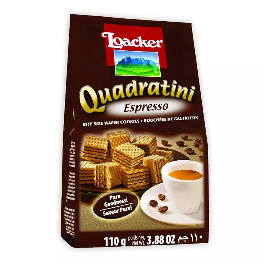 LOACKER QUADRATINI ESPRESSO 110g