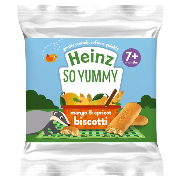 Heinz So Yummy Mango & Apricot Biscotti 7+ Months 60g
