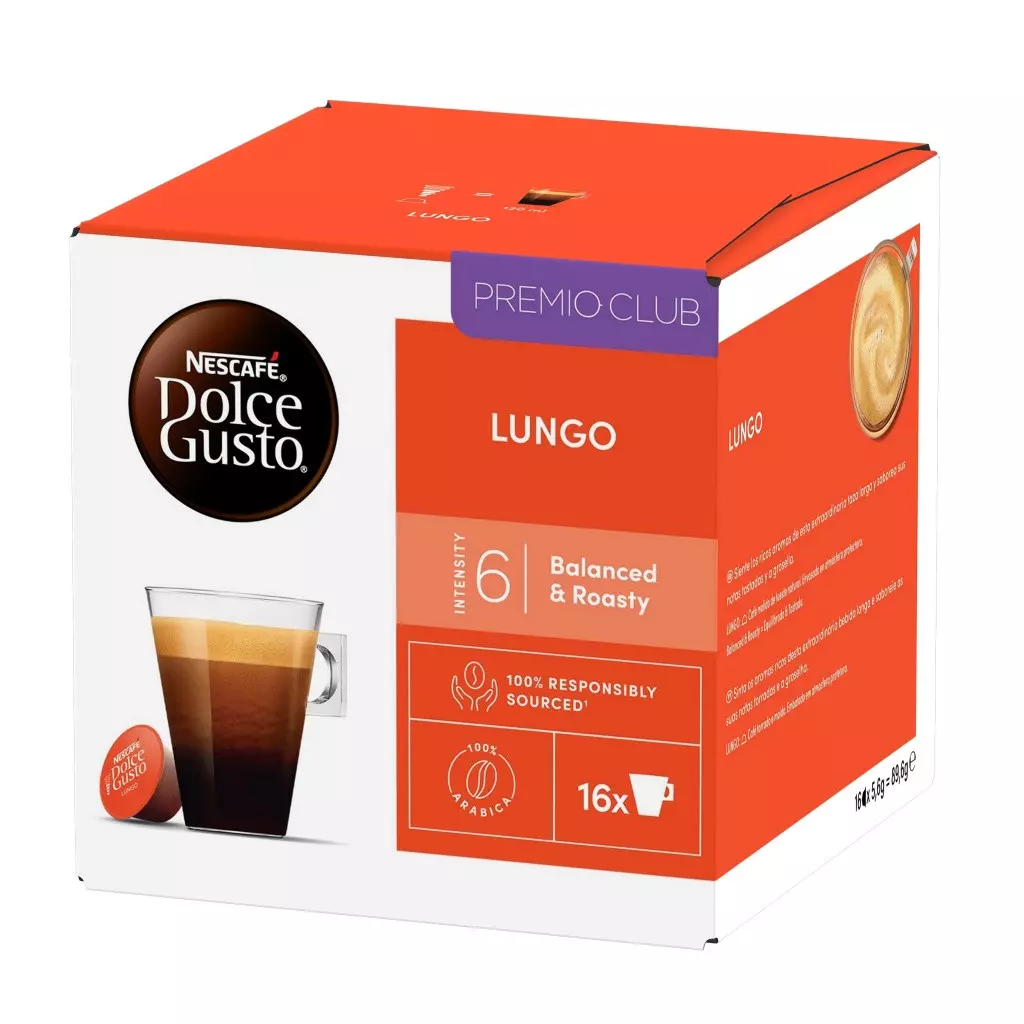 NESCAFÉ® Dolce Gusto® Café Lungo - 16 cápsulas