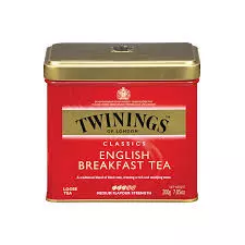 Twinings English Breakfast Loose Tea Medium Flavour Tin	200g