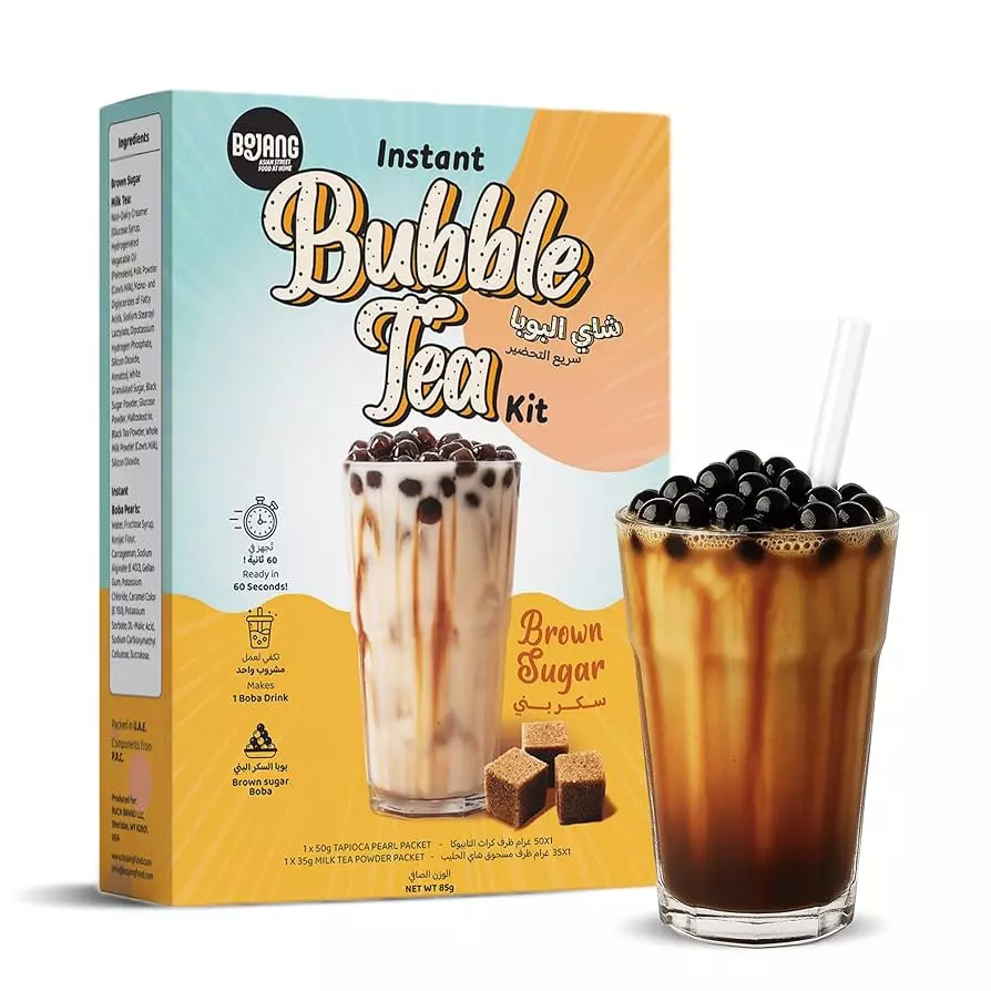 BOJANG INSTANT BUBBLE TEA BROWN 85G