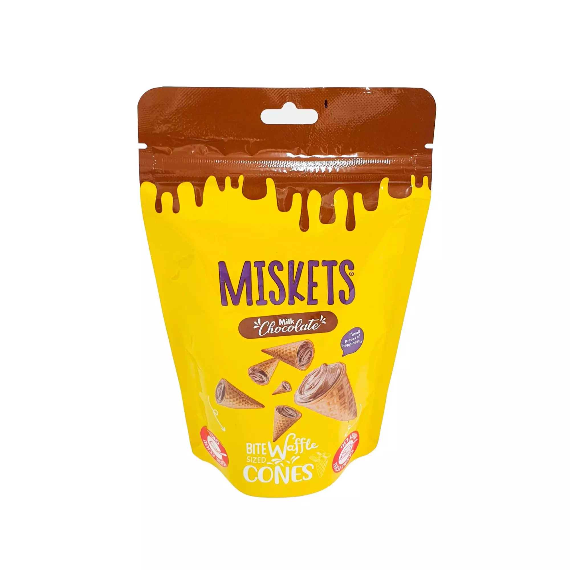 MISKETS MILK CHOCO BITE WAFFLE SIZED CONES 70G