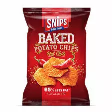 Snips Baked Hot Chili Potato Chips	62g