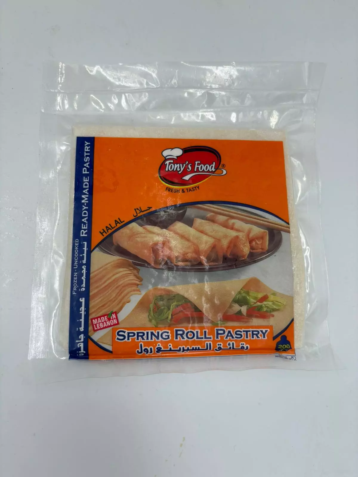 Tony's Food Spring Roll Pastry 200g 15x15