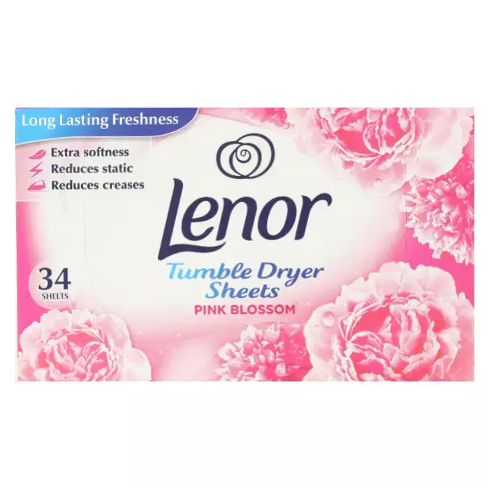 LENOR TRUMBLE DRYER SHEETS PINK BLOSSOM 34 SHEETS