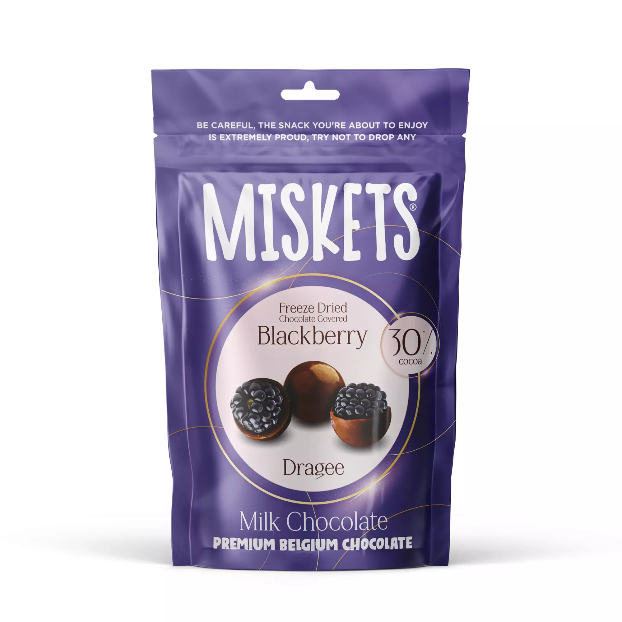 MISKETS FREEZE DRIED MILK CHOCO COVERED BLACKBERRY 80G