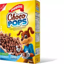 Poppins Choco Pops Cereal Box	375g
